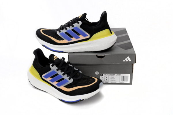 Adidas Ultra Boost 2023 LIGHT Black And yallow blue3