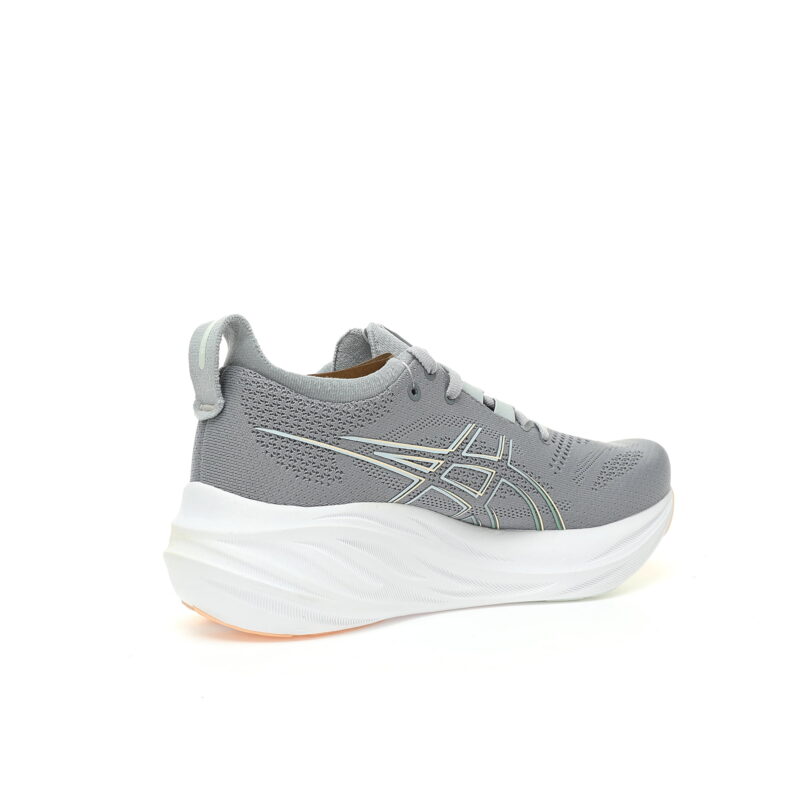 GEL NIMBUS 26 Grey with orange3 - متجر شوزكا للاحذية الرياضية