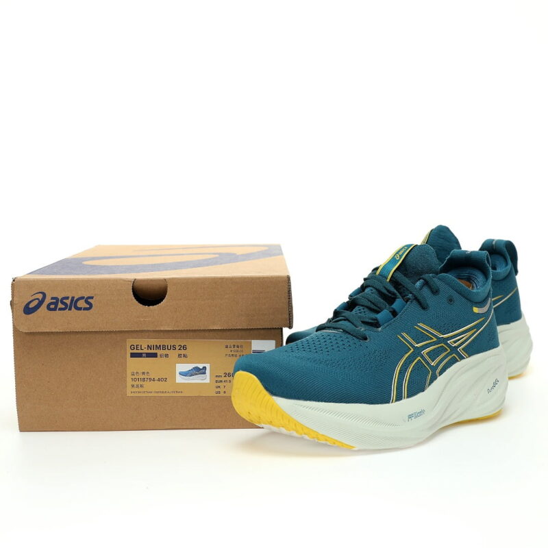 GEL NIMBUS 26 dark green color5 - متجر شوزكا للاحذية الرياضية