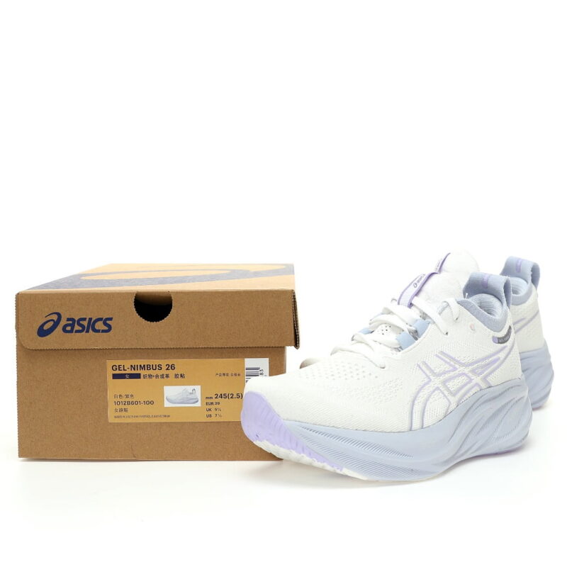 GEL NIMBUS 26 white with light blue5 - متجر شوزكا للاحذية الرياضية